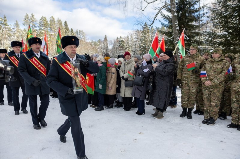 Псковская область приняла «Эстафету Победы» от Республики Беларусь.